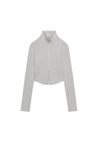 SUADOIRO CROP CREMALLEIRA - Gris vigoré de Zara