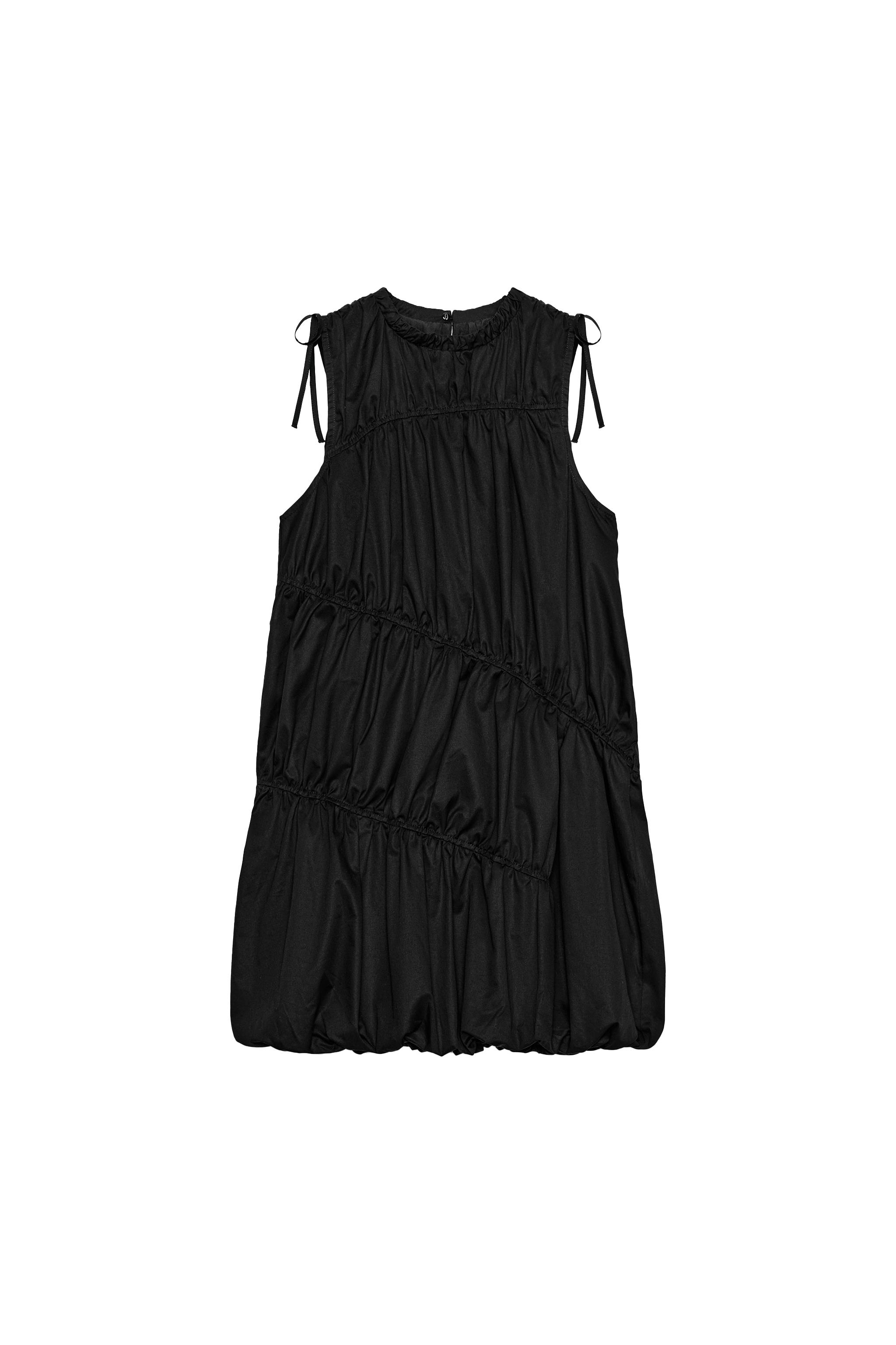 ギャザー入りトレンチミニワンピース - ブラック | ZARA Japan / 日本