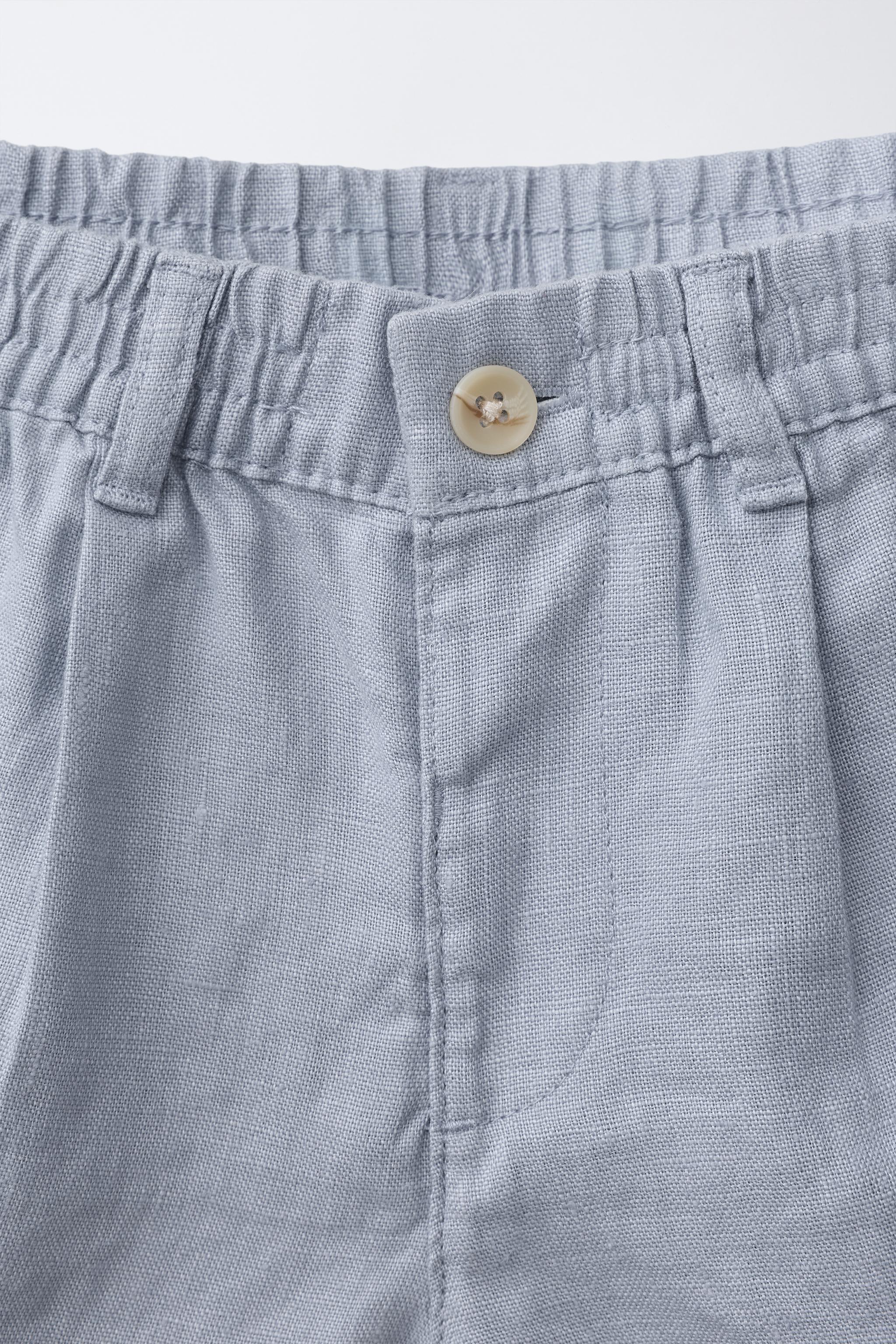 100% LINEN SHORTS