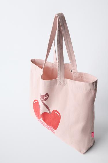 CHERRY TOTE BAG - Pink by Zara - Image 3