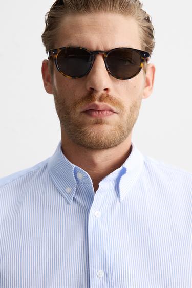 STRIPED REGULAR FIT SHIRT - striped by Zara