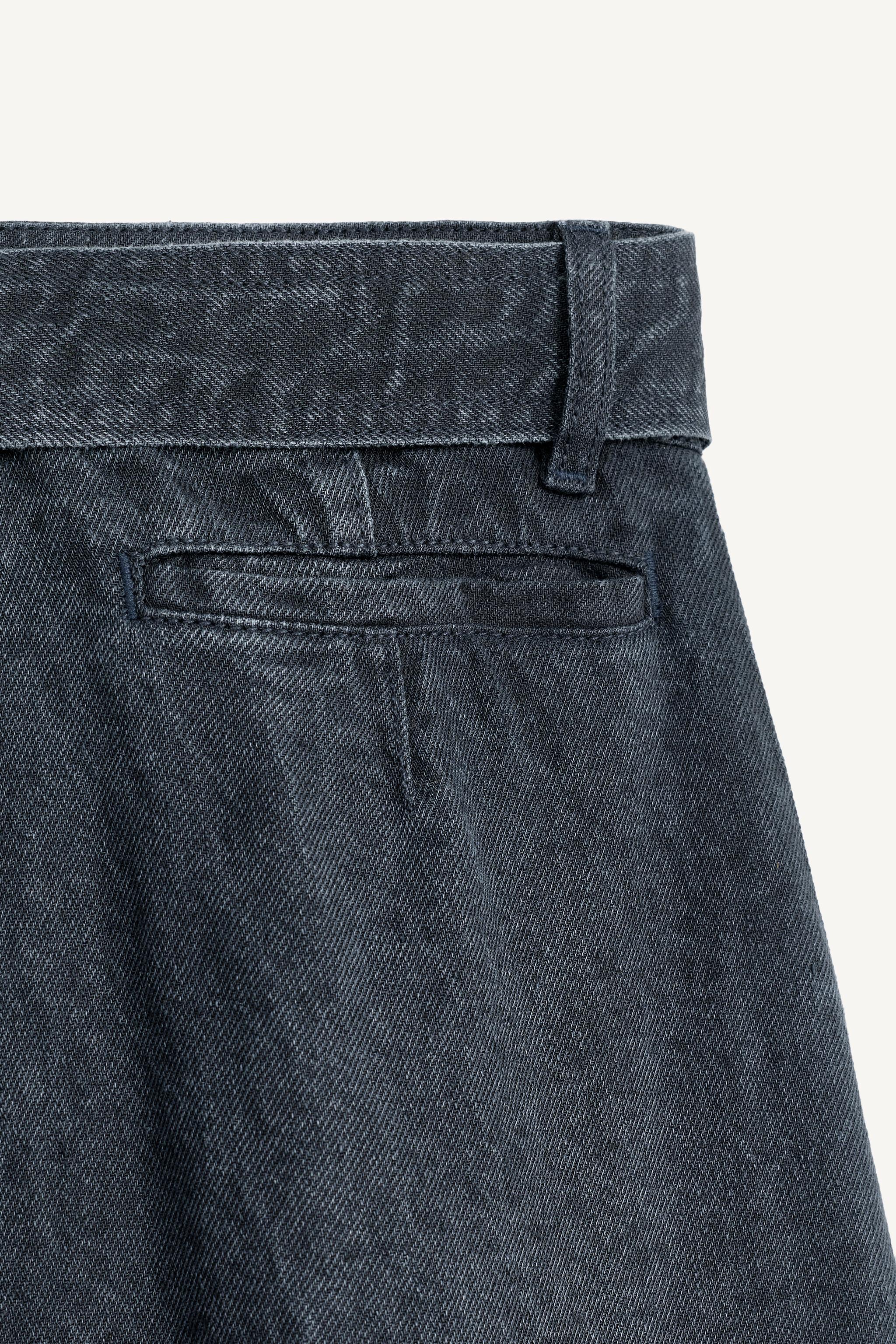【ZARA】KRN PANT リネンブレンドパンツ 4676/901/428 KRN PANT - Faded blue | ZARA United States