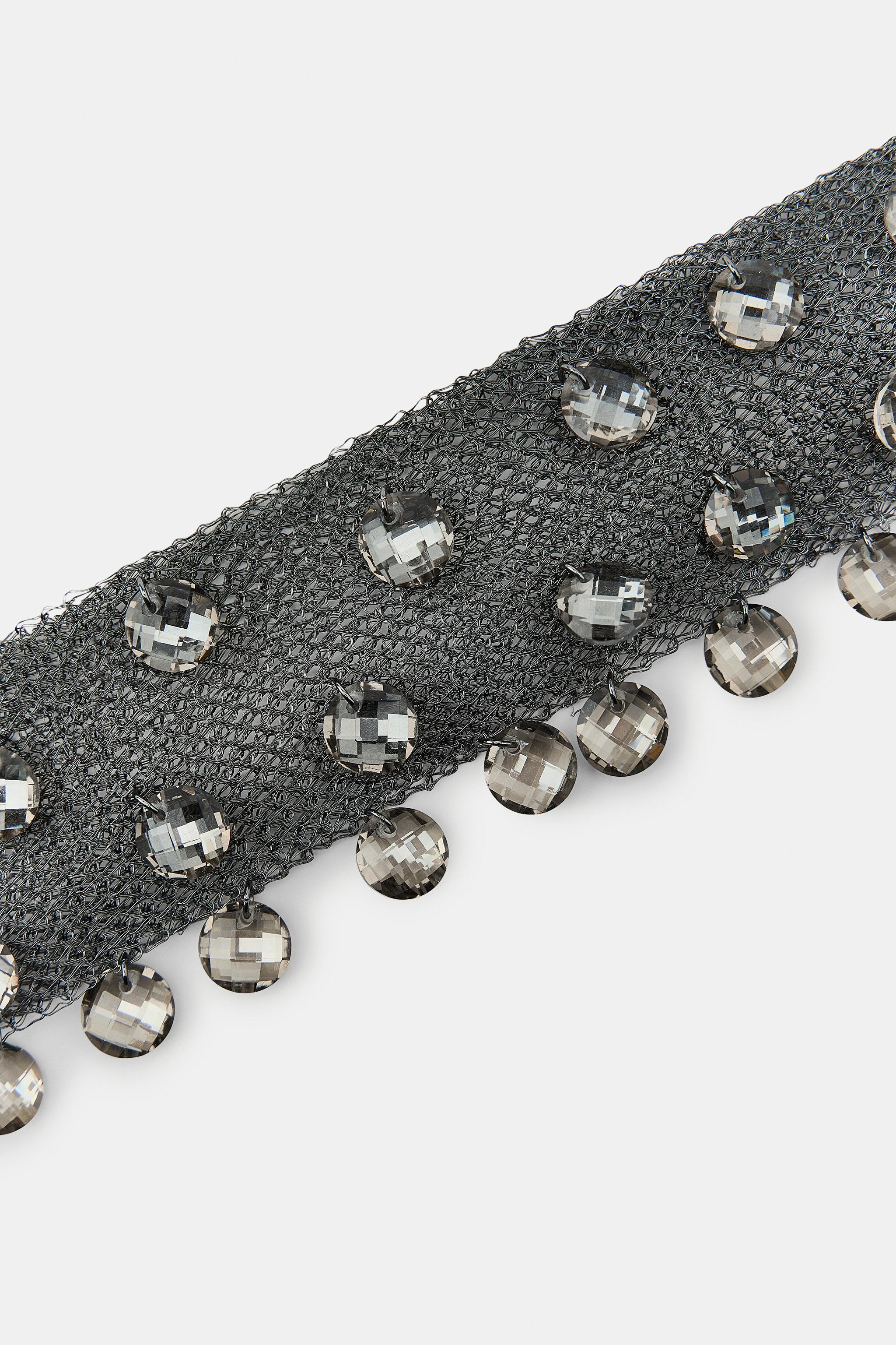 MESH CRYSTAL CHOKER