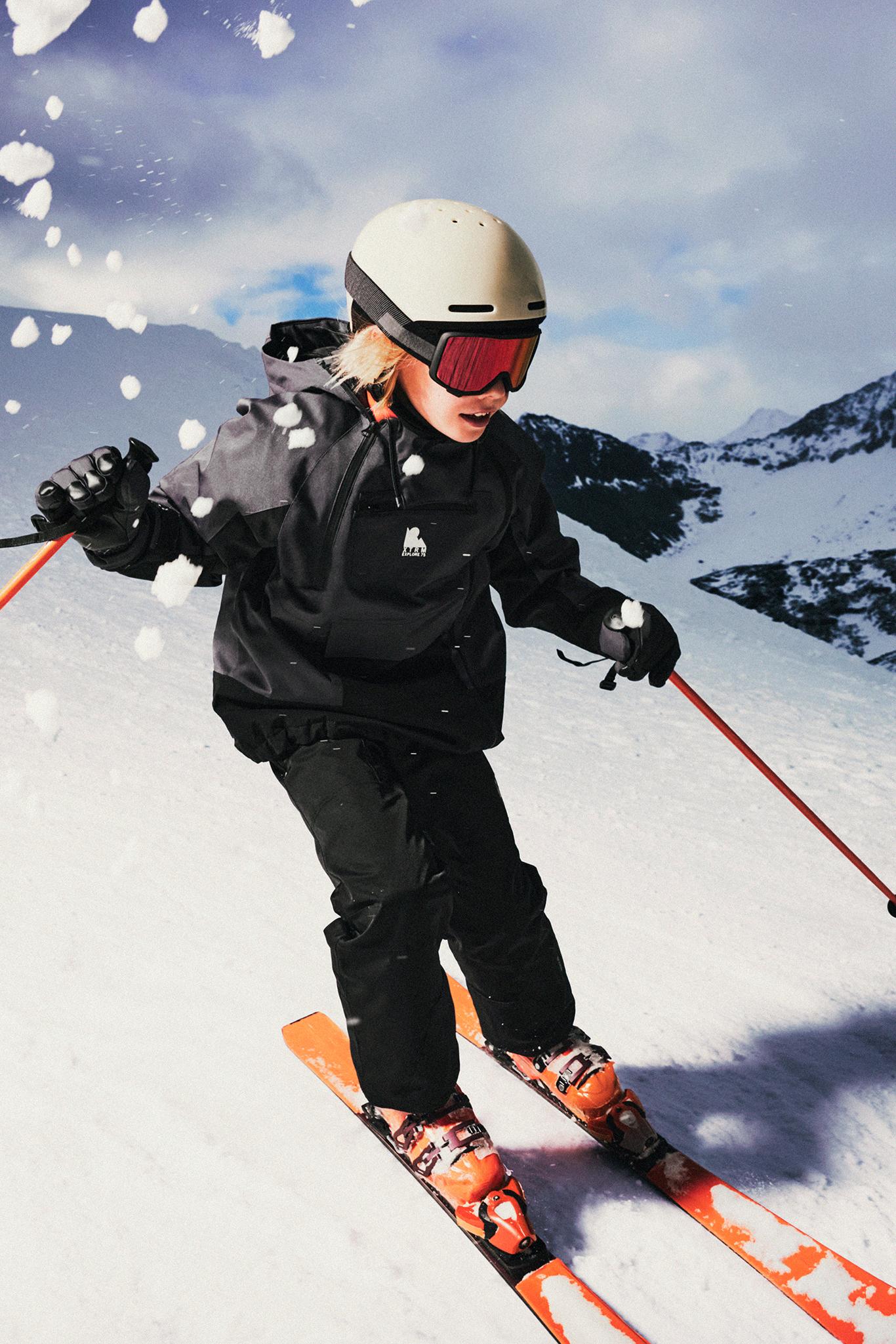 WATER-REPELLENT AND WINDPROOF RECCO® SYSTEM KANGAROO JACKET