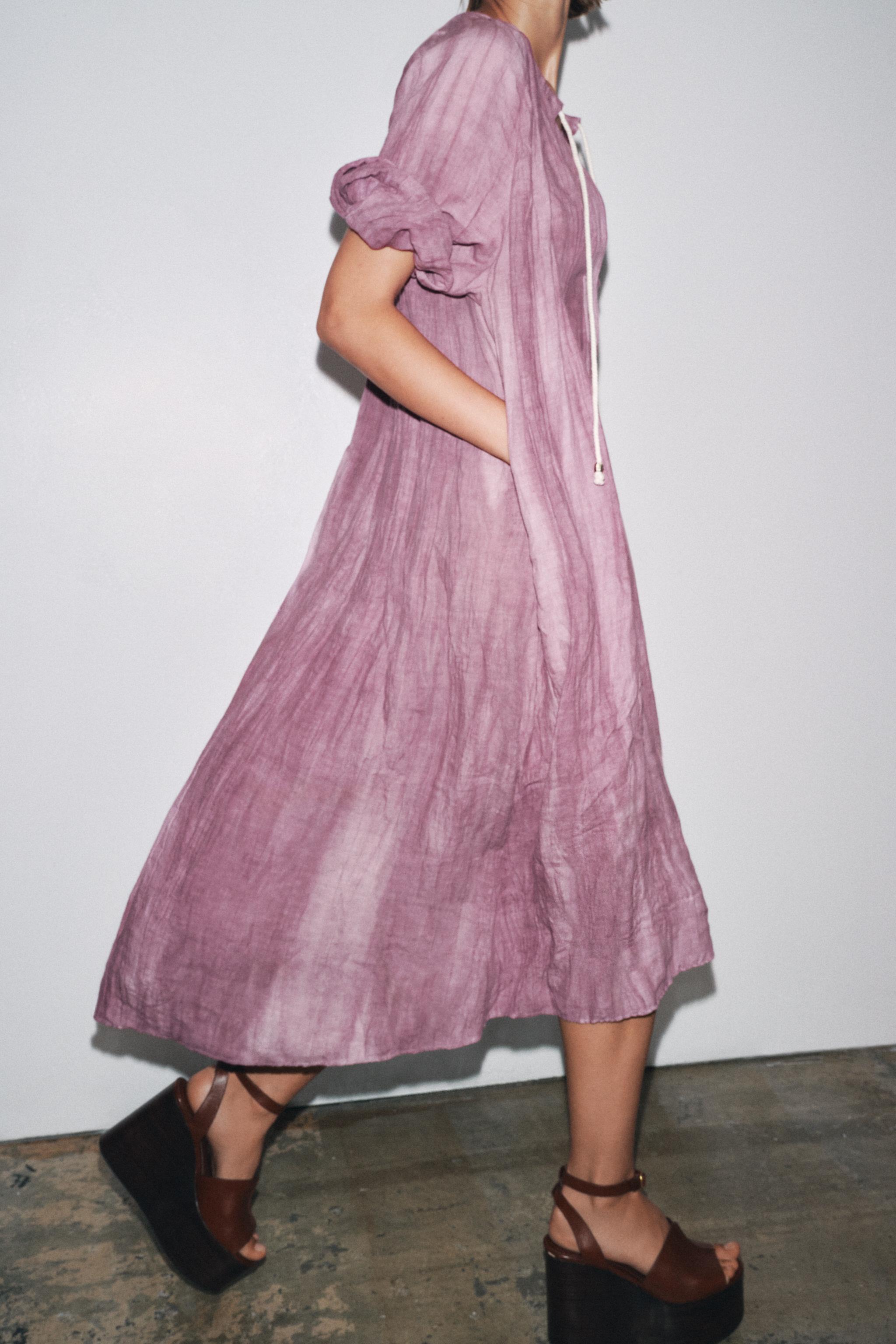 ROBE TUNIQUE EN LIN TIE DYE ZW COLLECTION