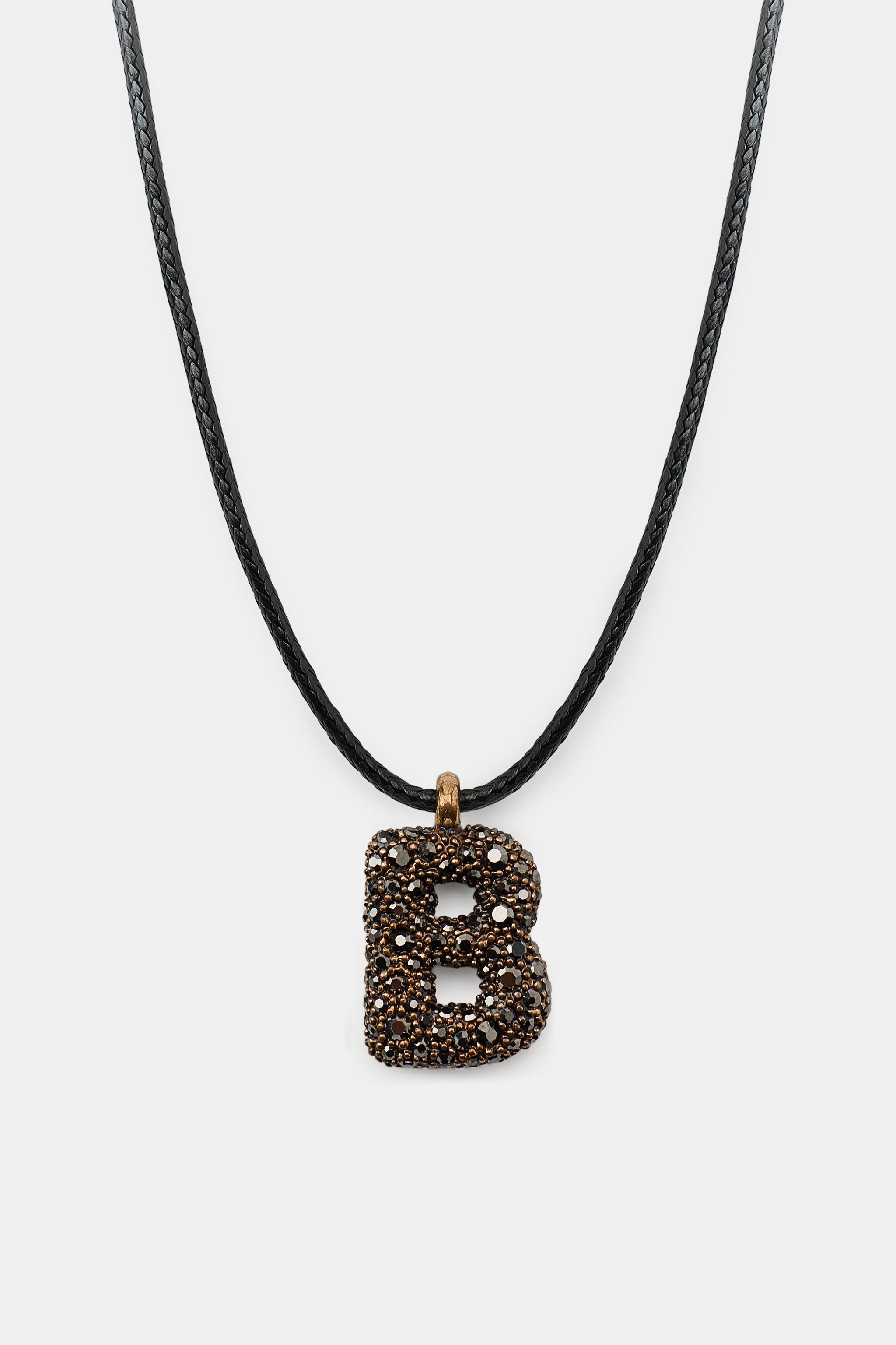 LETTER CORD NECKLACE