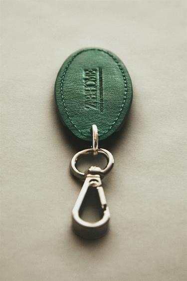 RUE DU BAC LEATHER PET KEYRING - Green by Zara - Image 5