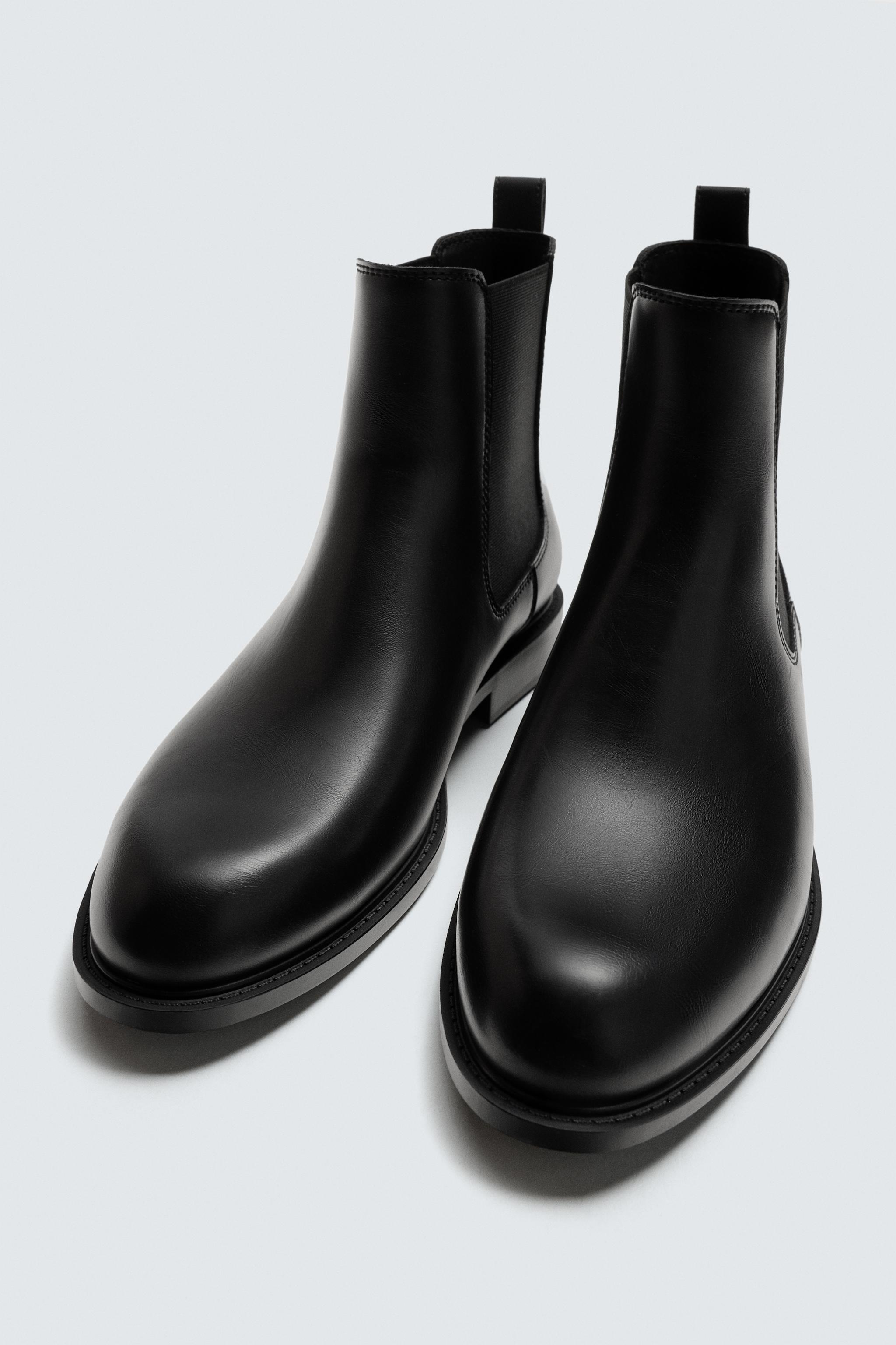 black dress chelsea boots Black Dress and Chelsea Boots Outfit Inspiration