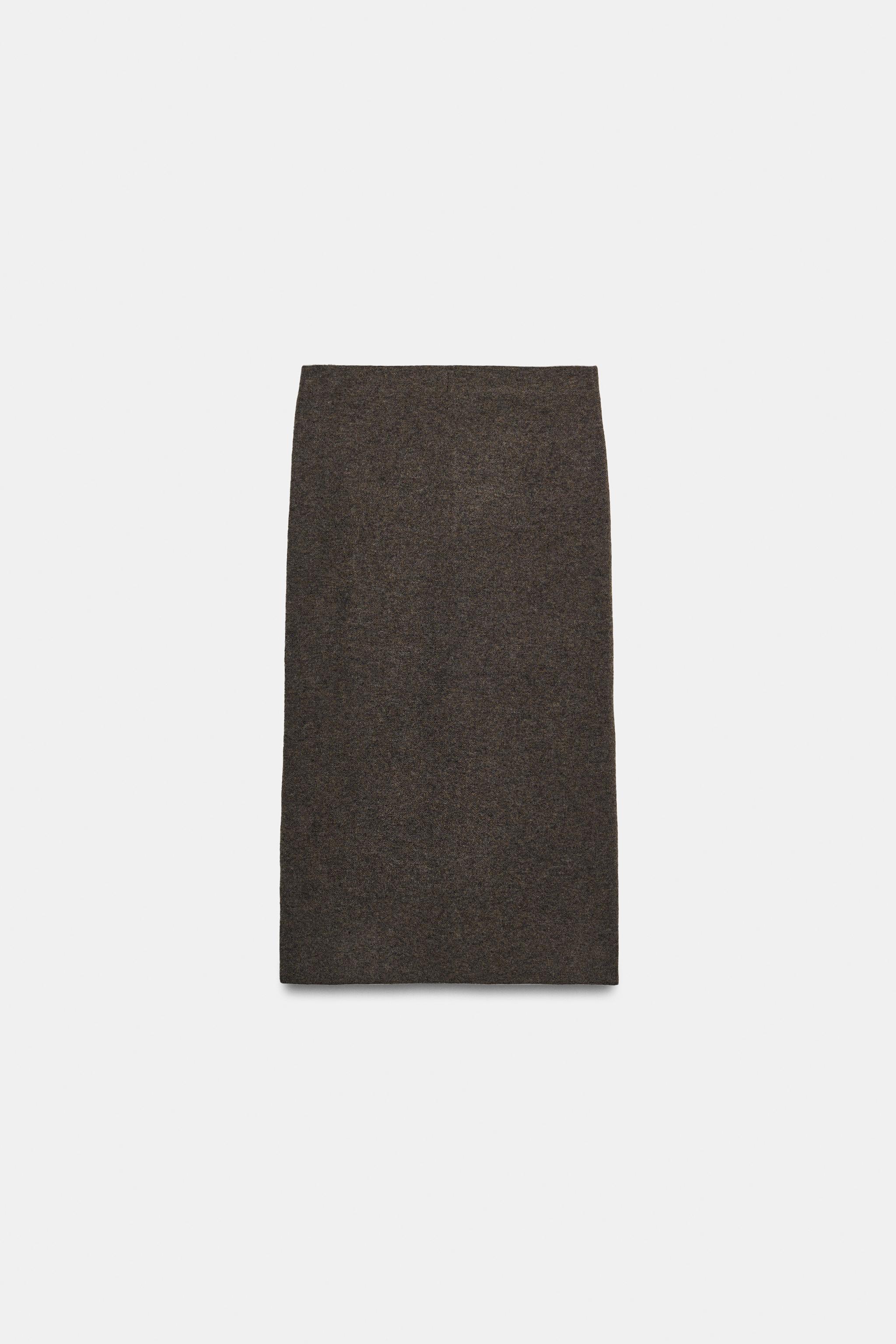 KNIT MIDI SKIRT