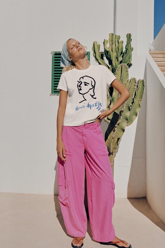 CAMISETA HENRI MATISSE - Blanco de Zara - Imagen 0