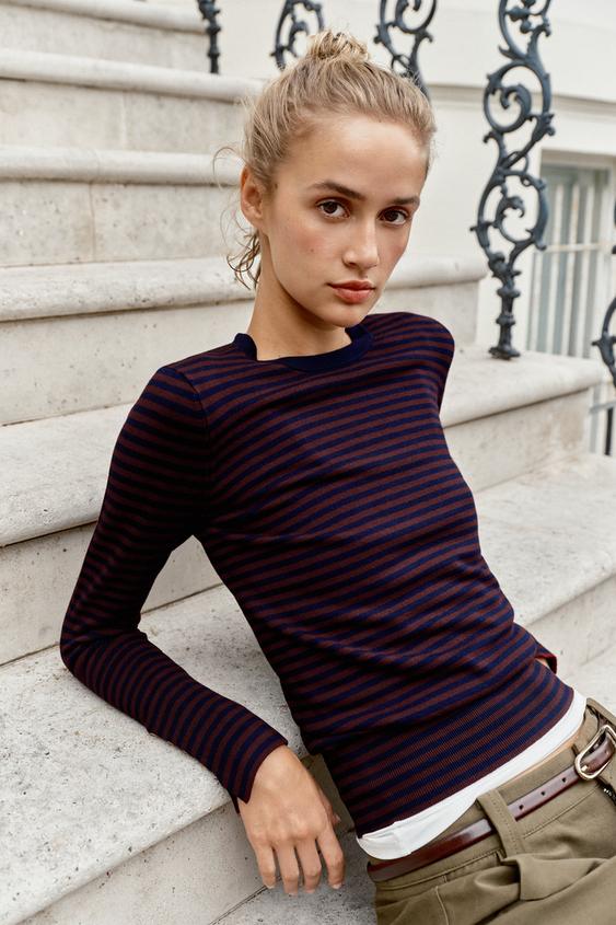 BASIC KNIT JUMPER - Stripes by Zara - Image 7