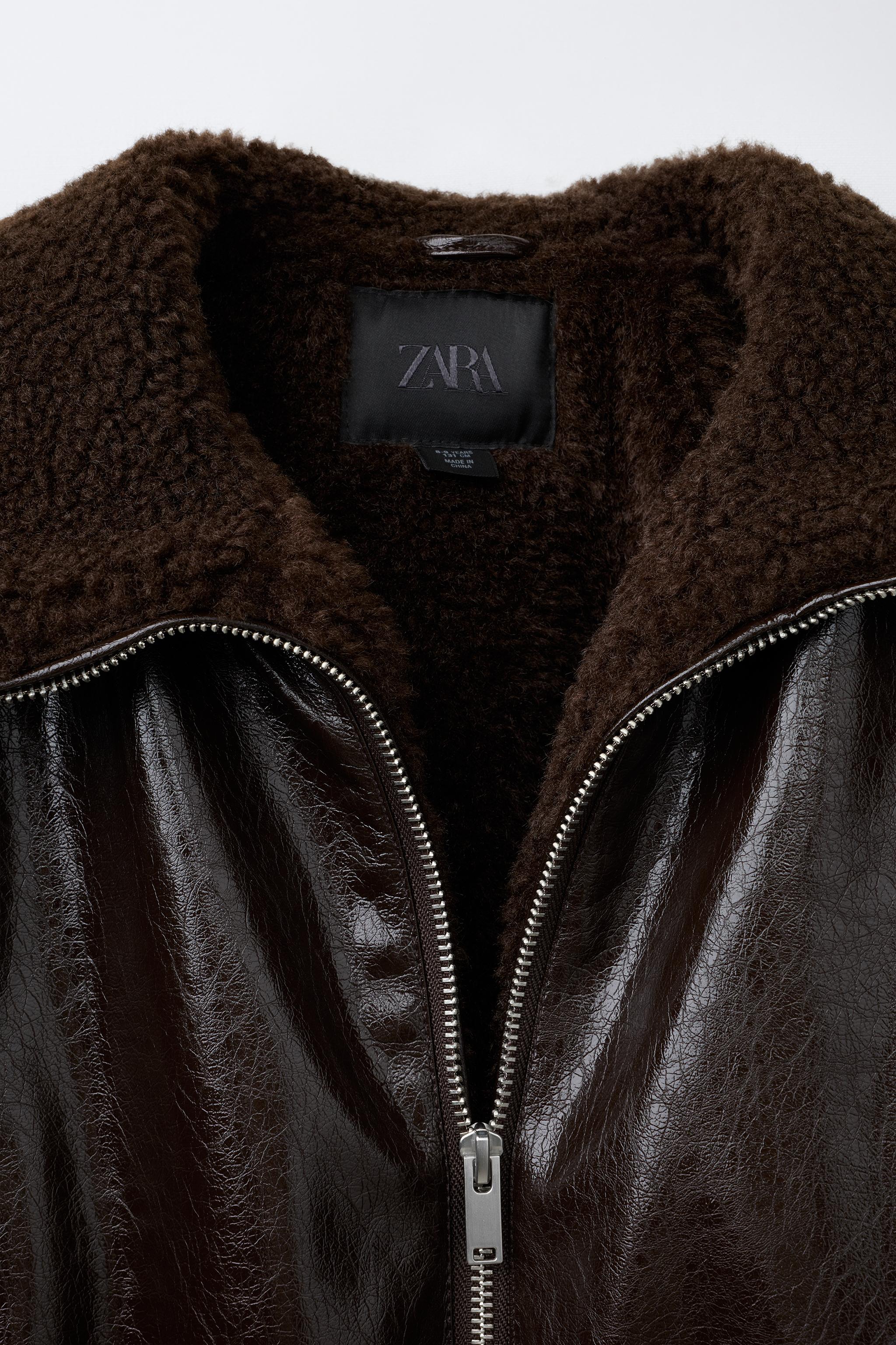 FAUX LEATHER DOUBLE-FACED JACKET