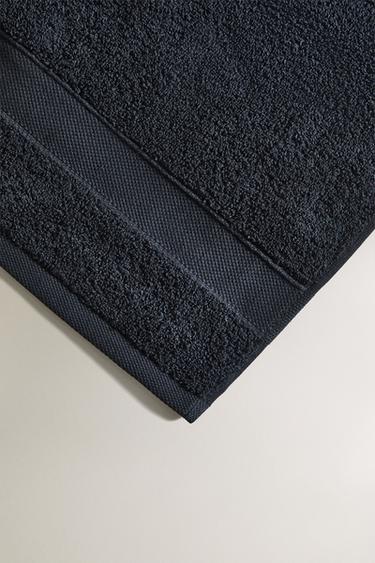 SERVIETTE DE BAIN COTON PREMIUM (600 G/M²) - Noir de Zara - Image 2