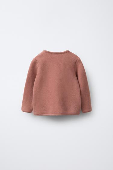 SOFT TOUCH WRAP T-SHIRT - Brick by Zara - Image 1