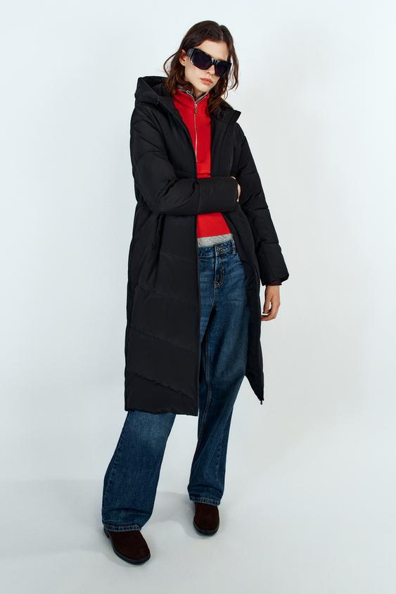 WATER-REPELLENT WINDPROOF 50% DOWN 50% FEATHER PADDED ANORAK - Black by Zara - Image 0