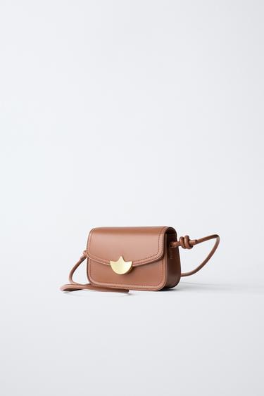 SAC BANDOULIÈRE DÉTAIL TULIPE - Marron de Zara - Image 2