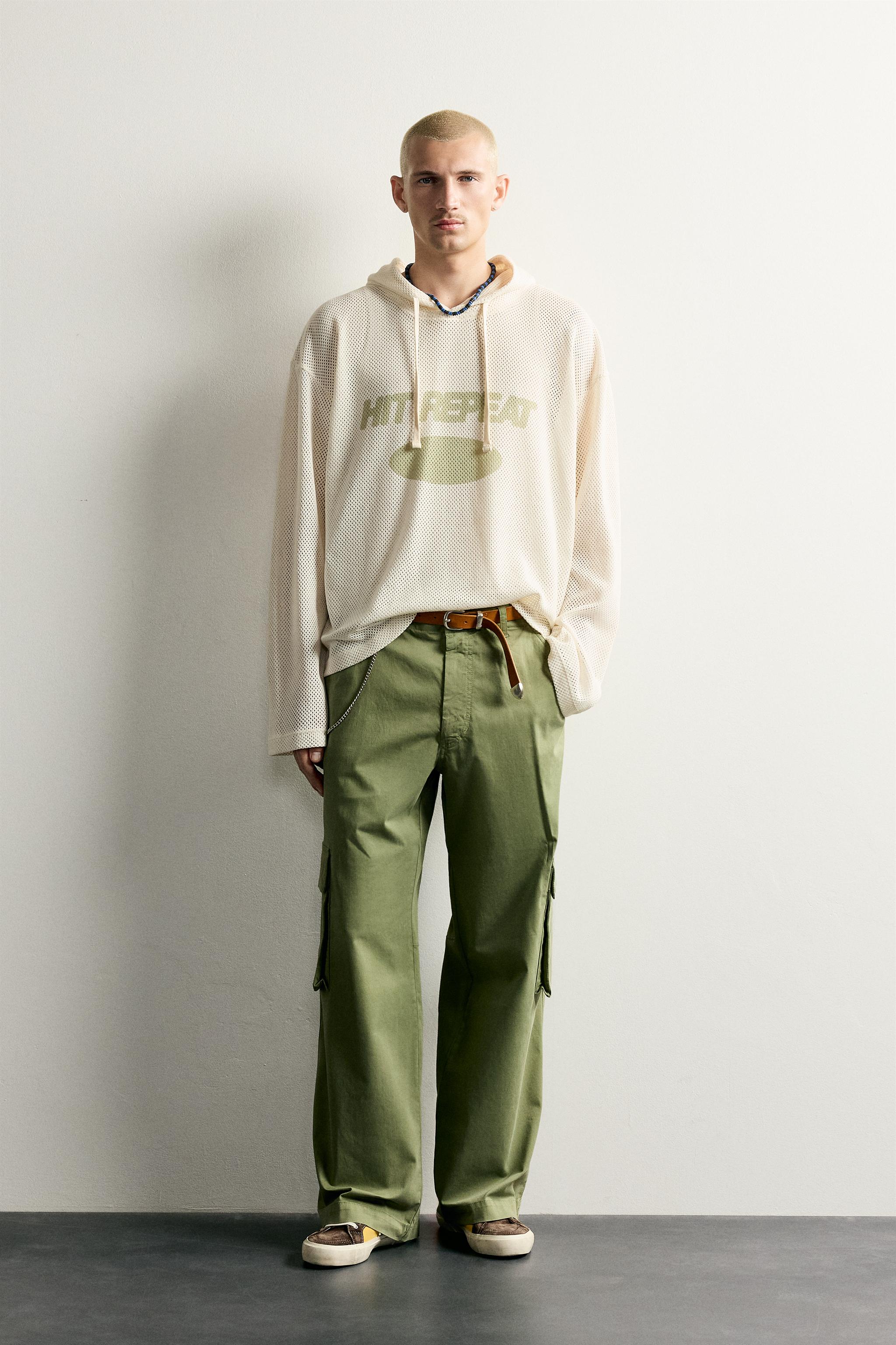 Zara RELAXED FIT KAPÜŞONLU SWEATSHIRT