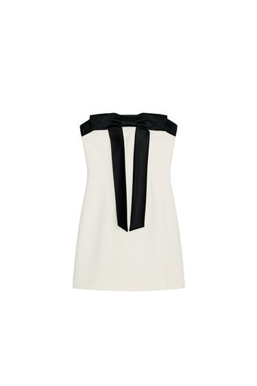 STRAPLESS DRESS WITH BOW