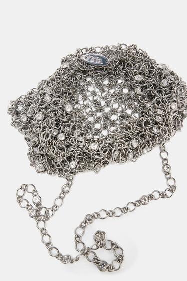 MINI SAC SEAU FANTAISIE - Argent de Zara - Image 3