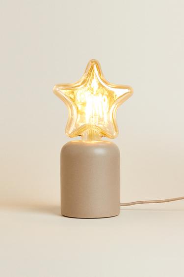 TABLE LAMP WITH STAR LIGHT BULB — Bluish 2