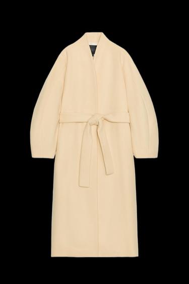 OVERSIZED WOOL BLEND COAT ZW COLLECTION - Vanilla by Zara - Image 0