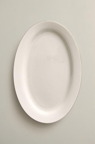 PLAT OVALE PORCELAINE BONE CHINA BORD - Or de Zara - Image 6