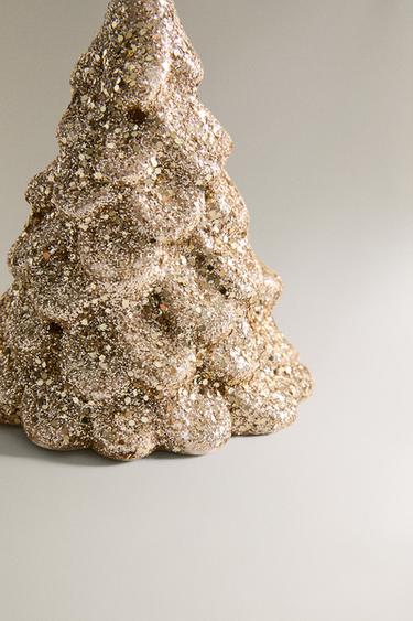 DÉCO SAPIN DE NOËL LUMINEUX PETIT MODÈLE - Doré de Zara - Image 2