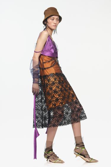 LIMITED EDITION 100% SILK SLIP DRESS — Burnt orange 2
