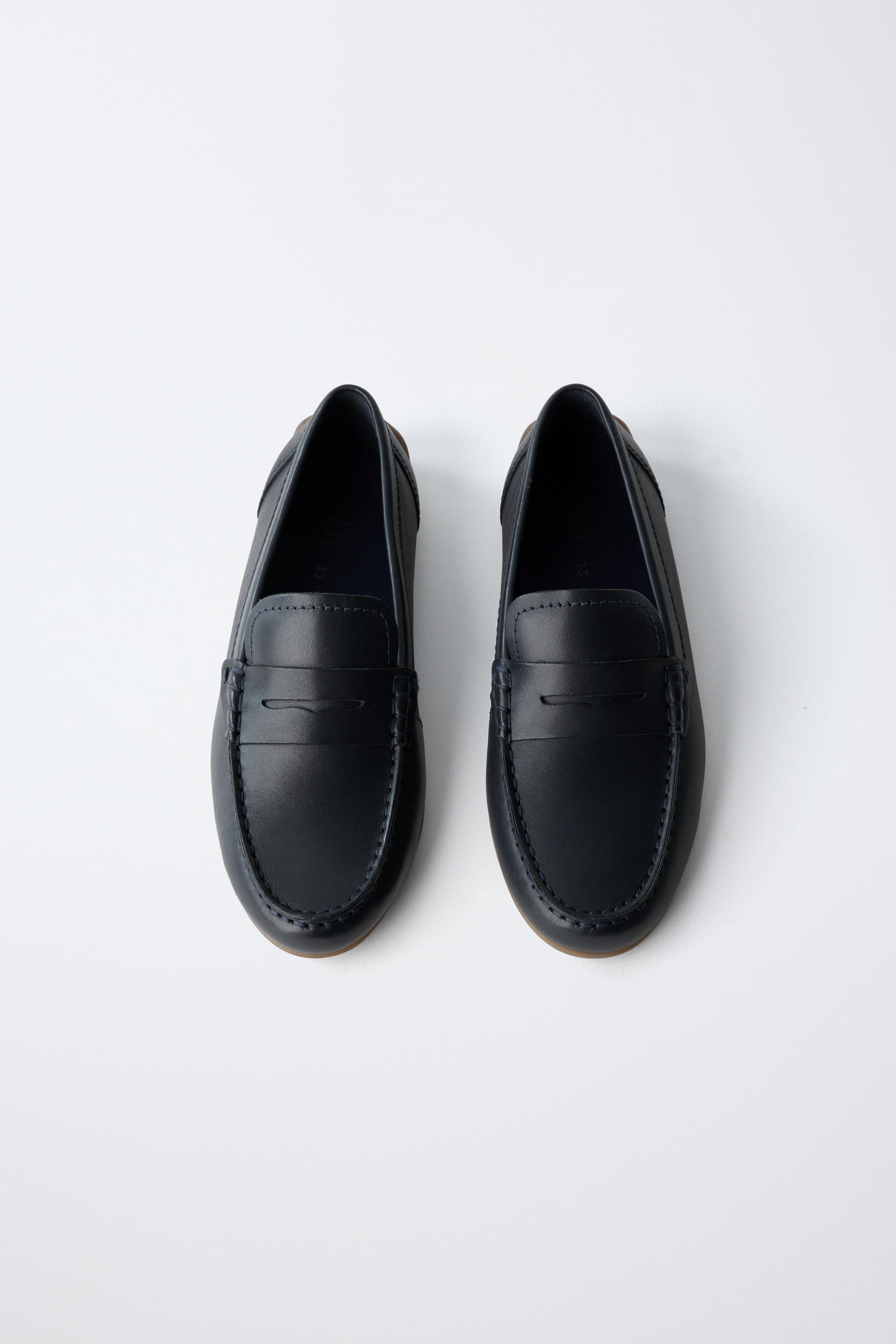 Обувь Zara CLASSIC LEATHER DECK SHOES — фото 5