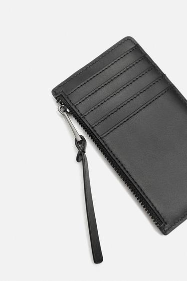 NAPPA LEATHER CARD HOLDER - Black by Zara - Image 2