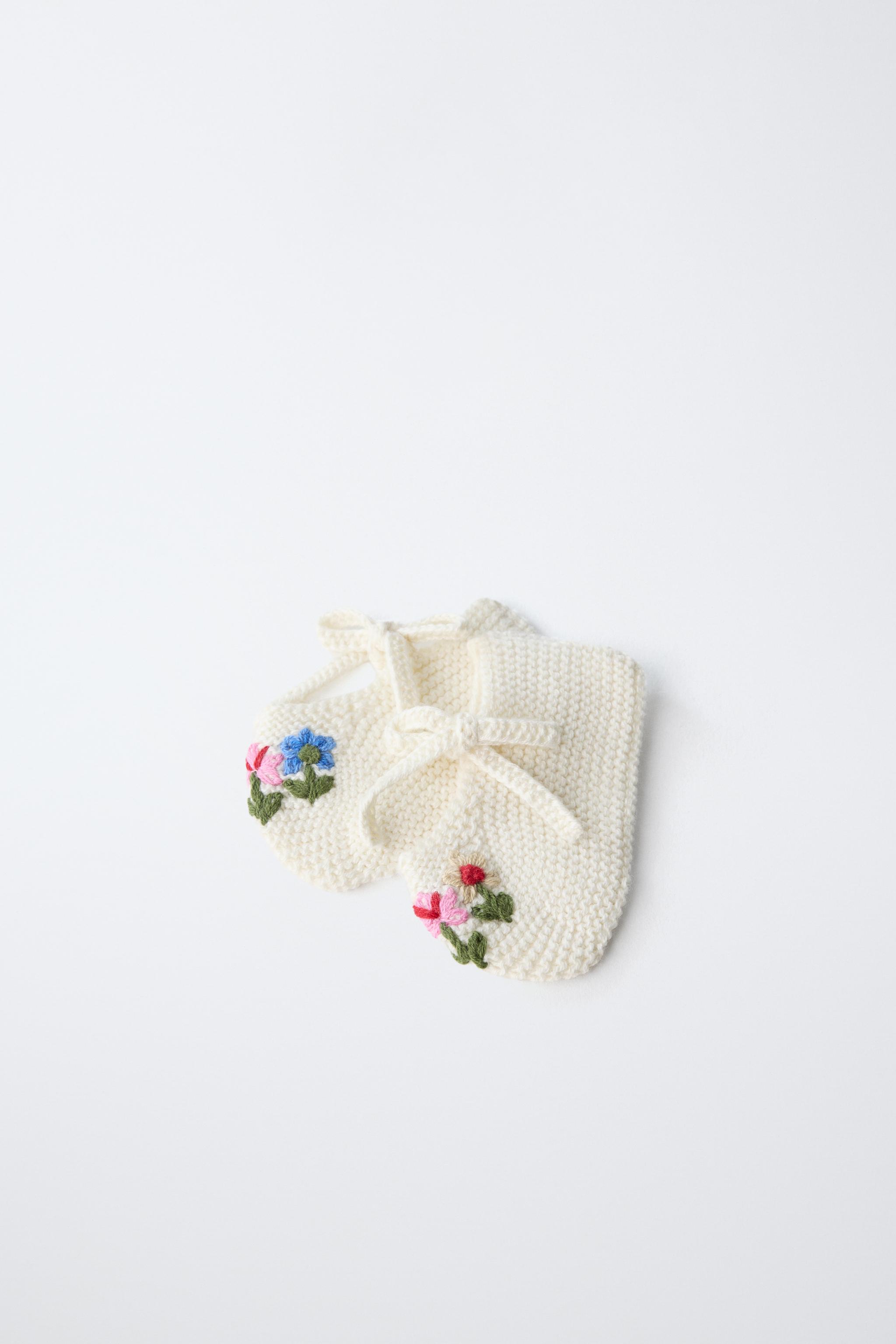 Детские ботинки Zara EMBROIDERED FLORAL BOOTIES — фото 8