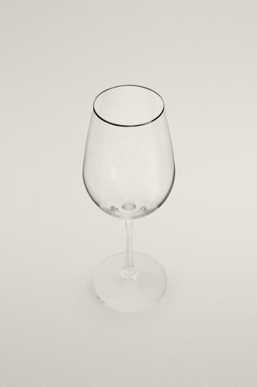 SILVER RIM CRYSTALLINE GLASS - Silver by Zara - Image 1