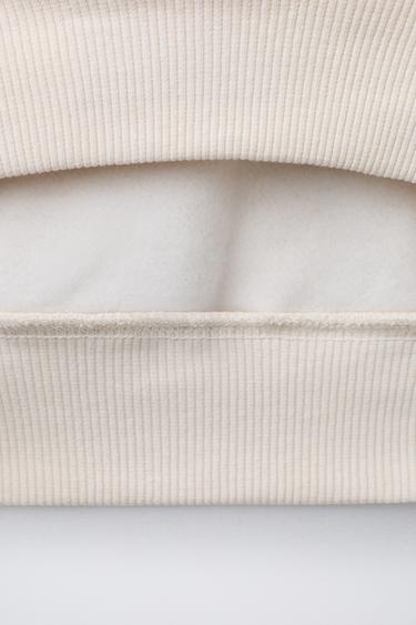 SWEAT À CAPUCHE LOGO IMPRIMÉ - Blanc cassé de Zara - Image 3