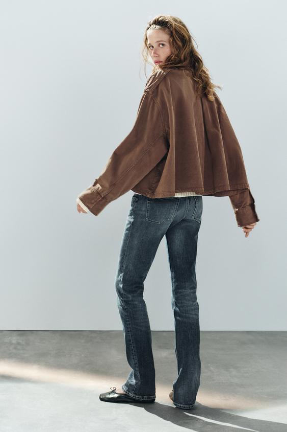 VESTE CAPE À PATTES - Marron de Zara - Image 3