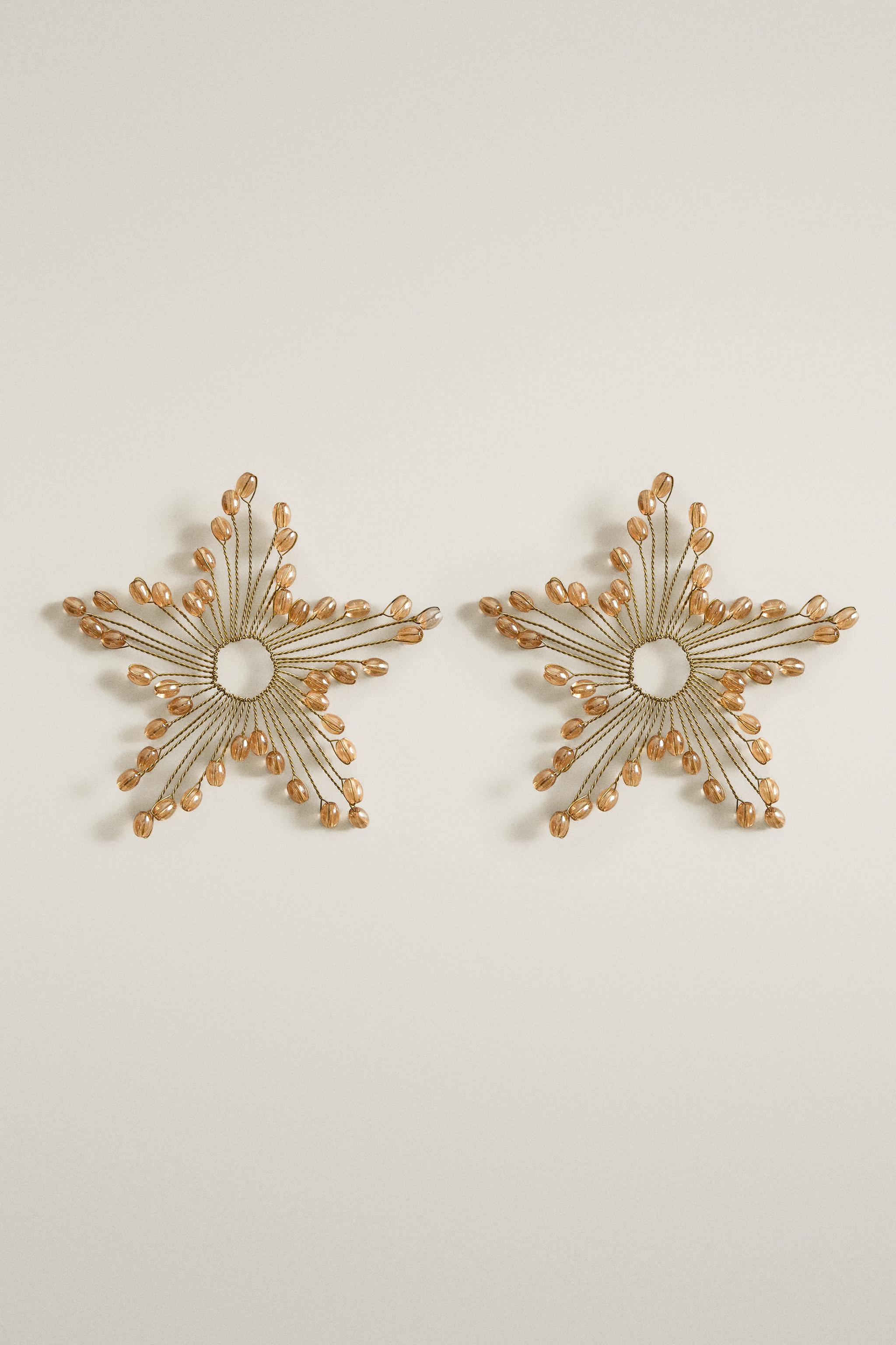 ANNEAU BOUGIE ÉTOILE NOËL (LOT DE 2)