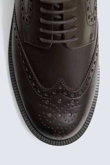 CHAUSSURES EN CUIR CHIC - Marron de Zara - Image 4