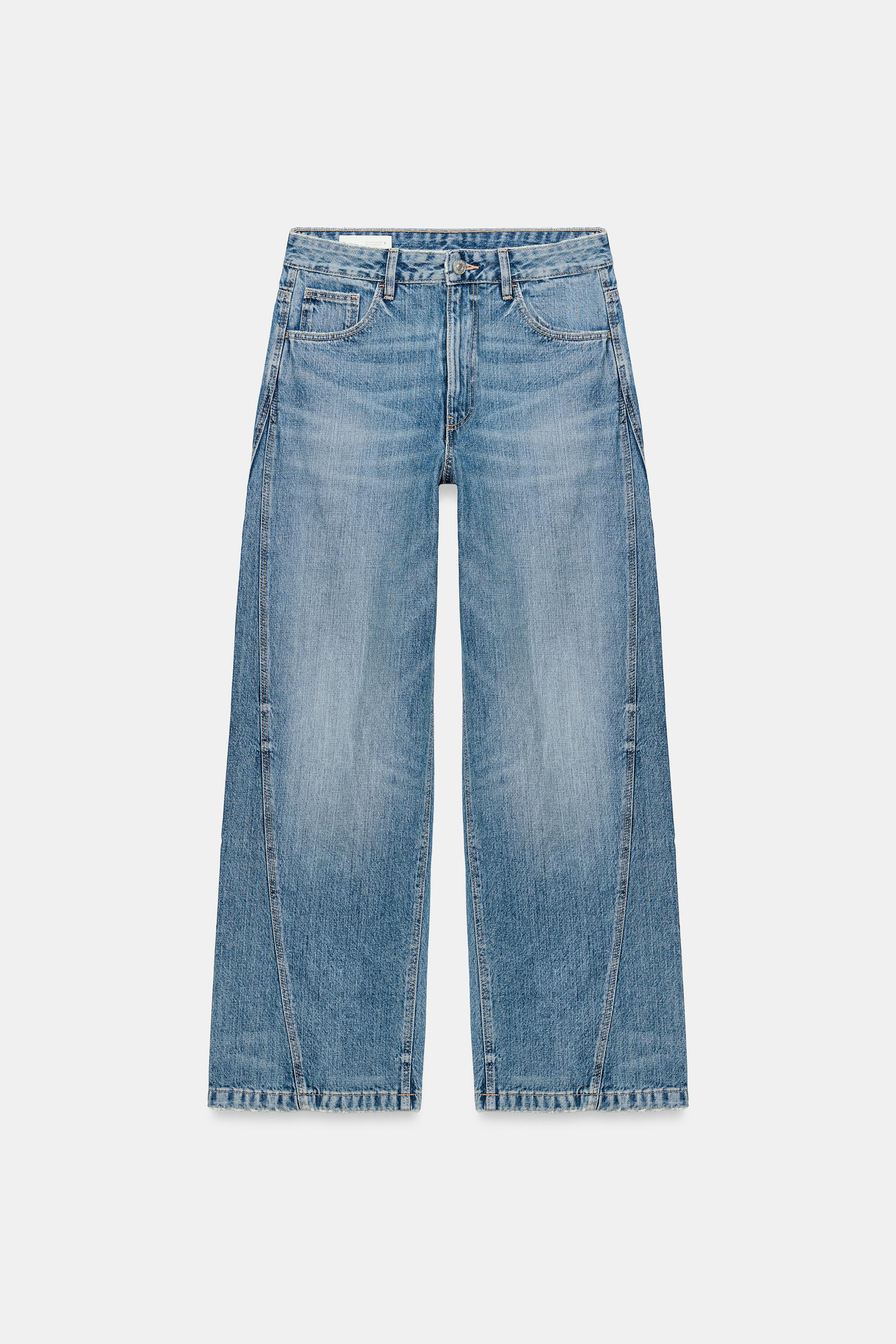 Trf Mid-Waist Baggy Barrel Jeans