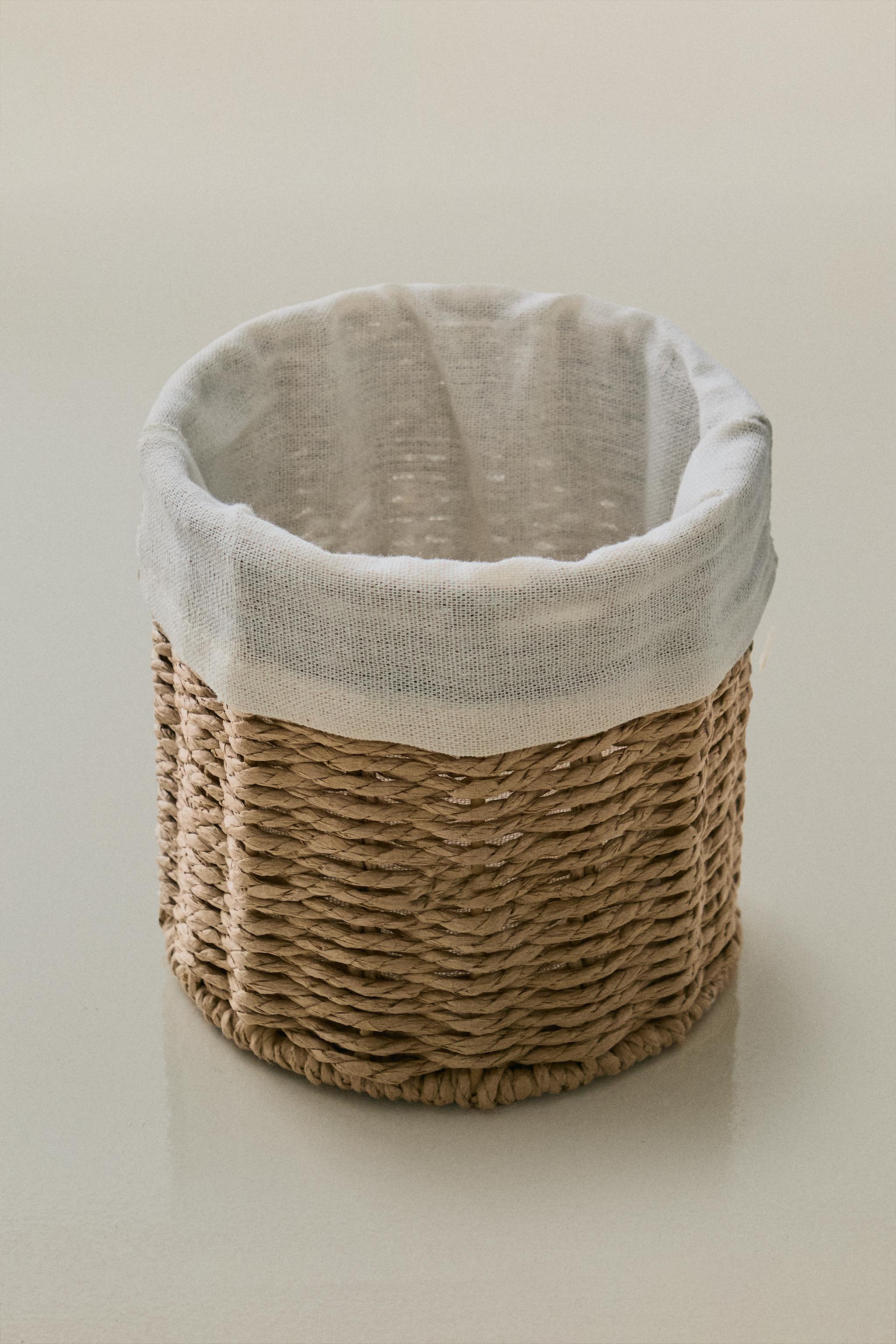 CORBEILLE RONDE DOUBLURE COTON