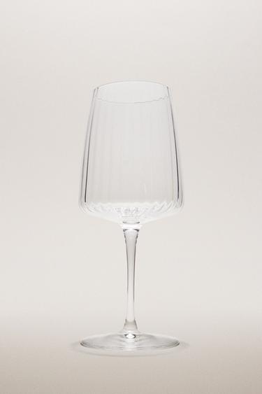 LARGE GLASS WITH LINES - 990 by Zara