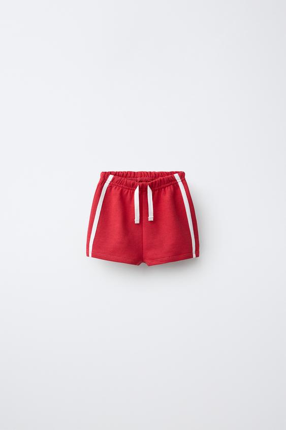 ШОРТЫ-БЕРМУДЫ С ЛАМПАСАМИ — КРАСНЫЙ от Zara — изображение 0