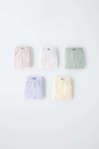 6-14 YEARS/ FIVE-PACK OF BOXERS WITH LABEL - Multicoloured by Zara