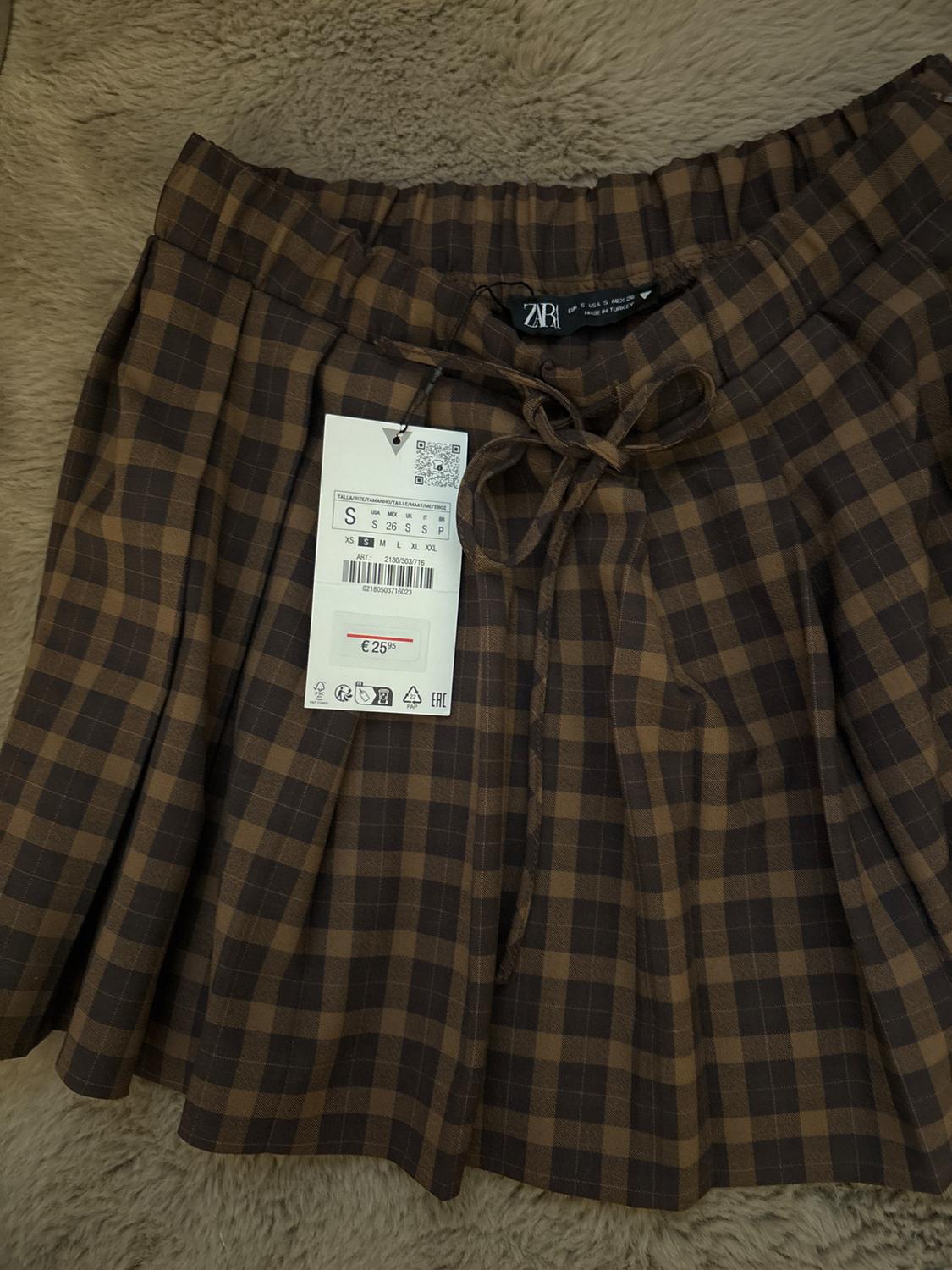 CHECK PLEATED MINI SKIRT - Image 3