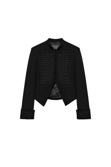 ZW COLLECTION FIREMAN CLASP BLAZER - Black by Zara