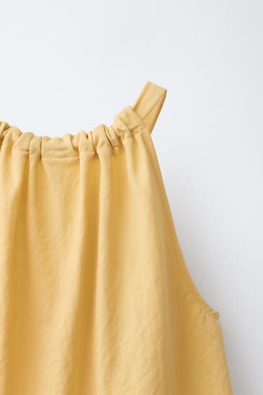 TOP À ENCOLURE AMÉRICAINE - Jaune de Zara - Image 3