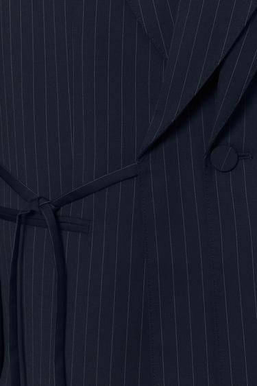 SOSHIOTSUKI X ZARA PINSTRIPE SUIT BLAZER - Navy blue by Zara - Image 5