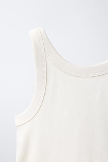 TOP WITH APPLIQUÉ - Ecru by Zara - Image 2