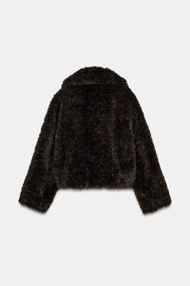VESTE EFFET MOUTON - Marron de Zara - Image 7