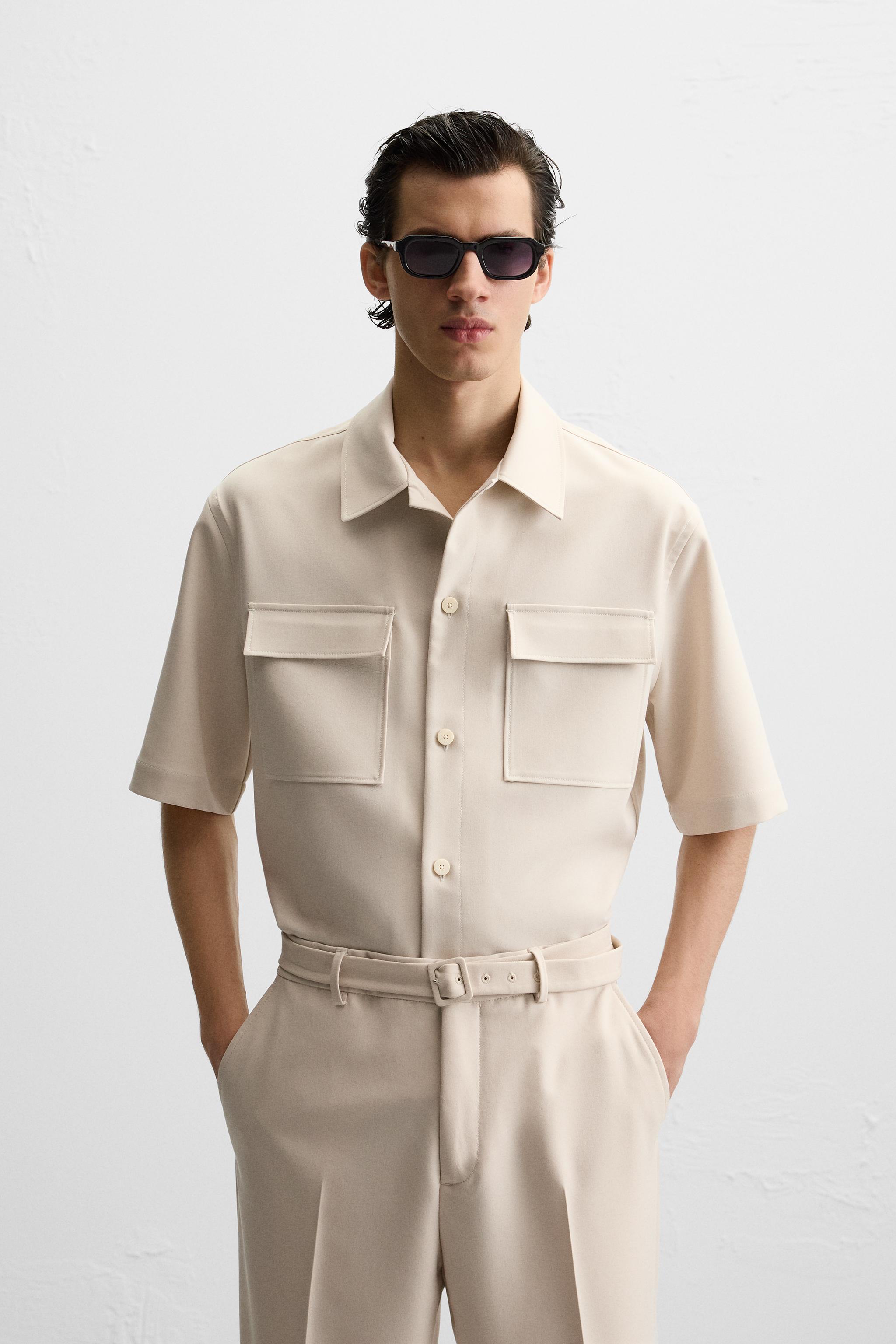 ［ZARA］リラックスフィットポロシャツ 6861/668/710 RELAXED FIT POLO SHIRT - Mid-gray | ZARA United States