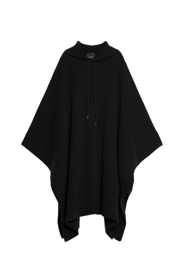 STEVEN MEISEL WOOL PONCHO