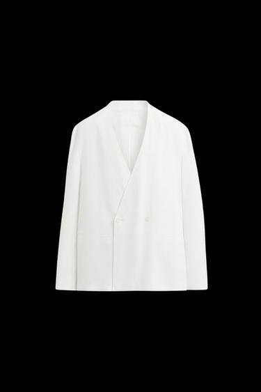 Zaras KOSTYMKAVAJ 100% LINNE - Vit